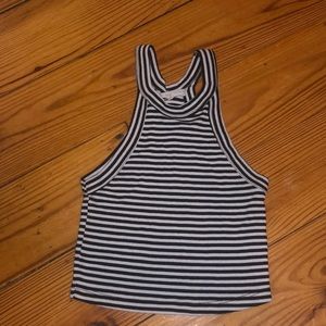 Black and white striped crop top, urban outfitters